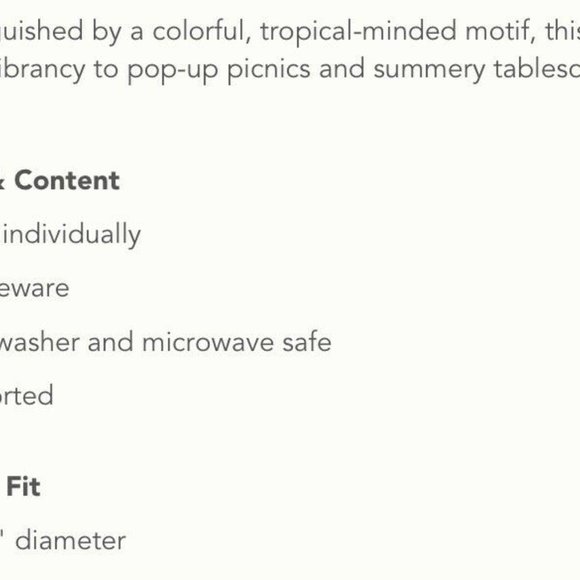 Set of 4 piece Anthropologie Macaria Dessert Plate - Picture 8 of 8